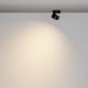 Plafoniere cu spoturi, Spoturi aplicate - Spot aplicat directionabil LED Lens negru 3000K 12W