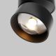 Plafoniere cu spoturi, Spoturi aplicate - Spot aplicat directionabil LED Lens negru 3000K 12W