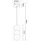 Pendule, Lustre suspendate - Lustra suspendata, metal, marmura, sticla, Art Deco Alice