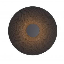 Aplica de perete decorativa LED Misaki negru/ maro