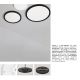 Plafoniere - Plafoniera incastrata sau aplicata LED CCT Cerium alb