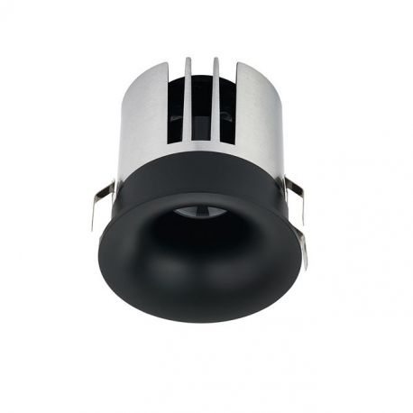 Spoturi tavan fals - Mini Spot incastrabil LED 10W 3000K Sanco negru