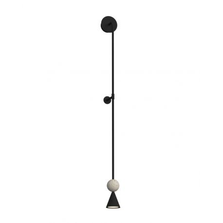 Aplice, corpuri de iluminat pentru pereti - Aplica de perete LED modern Art Deco Bingo travertin