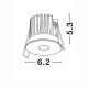 Spoturi tavan fals - Spot incastrabil LED 8W 3000K ONO negru