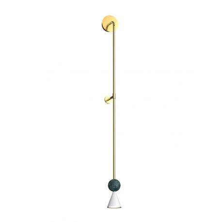 Aplice, corpuri de iluminat pentru pereti - Aplica de perete LED modern Art Deco Bingo malachit