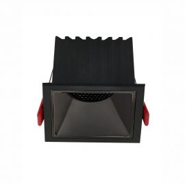 Spoturi tavan fals - Spot incastrabil LED 13W 3000K Helio negru