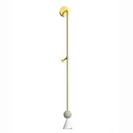 Aplice, corpuri de iluminat pentru pereti - Aplica de perete LED modern Art Deco Bingo travertin