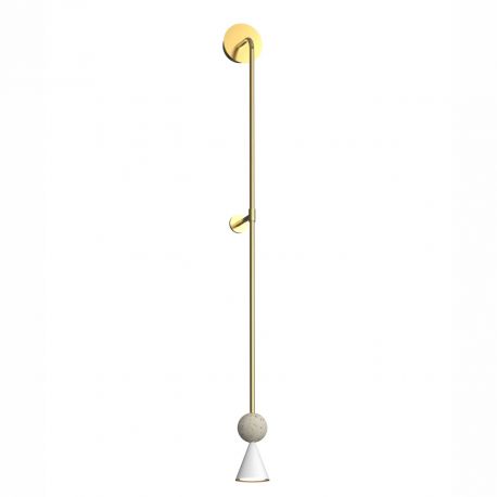 Aplice, corpuri de iluminat pentru pereti - Aplica de perete LED modern Art Deco Bingo travertin