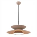 Lustra LED suspendata metal bej Mayumi