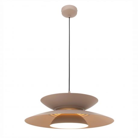 Pendule, Lustre suspendate - Lustra LED suspendata metal bej Mayumi