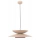 Pendule, Lustre suspendate - Lustra LED suspendata metal bej Mayumi
