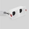 Corp incastrabil cu 2 spoturi LED Helio alb