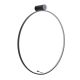 Aplica circulara LED IP44 diametru 80cm Visual negru