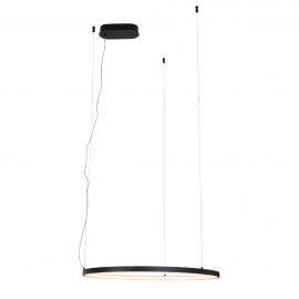 Pendule, Lustre suspendate - Lustra circulara LED IP44 diametru 60cm Visual negru