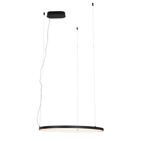 Pendule, Lustre suspendate - Lustra circulara LED IP44 diametru 60cm Visual negru