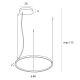 Pendule, Lustre suspendate - Lustra circulara LED IP44 diametru 60cm Visual negru