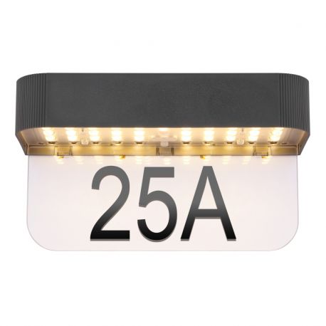 Lampi decorative si solare - Aplica solara LED iluminat numar de casa IP54 SOLAR