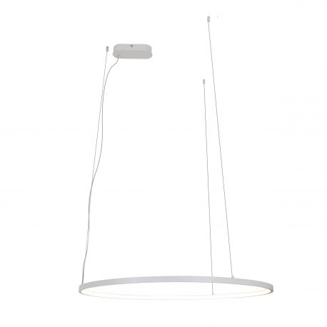 Pendule, Lustre suspendate - Lustra circulara LED IP44 diametru 80cm Visual alb