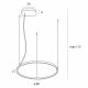 Pendule, Lustre suspendate - Lustra circulara LED IP44 diametru 80cm Visual alb
