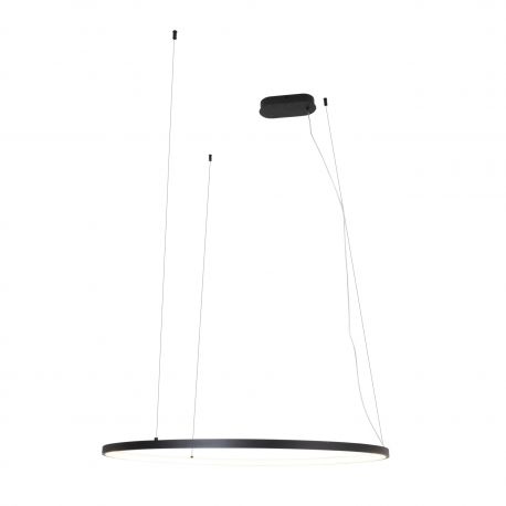 Pendule, Lustre suspendate - Lustra circulara LED IP44 diametru 80cm Visual negru