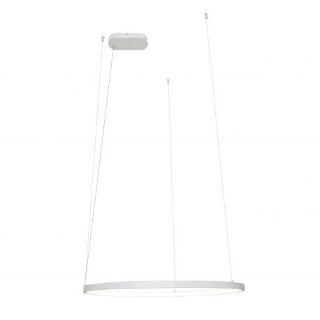 Pendule, Lustre suspendate - Lustra circulara LED IP44 diametru 60cm Visual alb