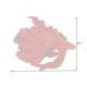 Statuete - Statueta decorativa extravaganta Fisch Crowntail 35cm, rosu