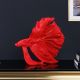 Statueta decorativa extravaganta Fisch Crowntail 35cm, rosu