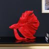 Statueta decorativa extravaganta Fisch Crowntail 35cm, rosu