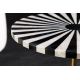 Masute Living - Masuta Laterala, Alb-Negru, Metal, HARMONY NATURE 55cm