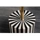 Masute Living - Masuta Laterala, Alb-Negru, Metal, HARMONY NATURE 55cm