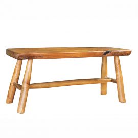 Banchete-Tabureti - Banca din lemn de tec ROOT 100cm
