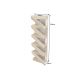 Biblioteci-Rafturi - Raft de perete, Suport pentru 5 sticle MAKASSAR 80cm