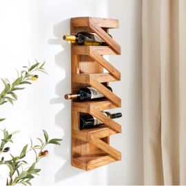 Biblioteci-Rafturi - Raft de perete, Suport pentru 5 sticle MAKASSAR 80cm