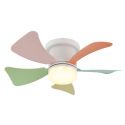 Lustra LED cu ventilator si telecomanda HINES multicolor
