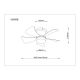 Lustre cu ventilator - Lustra LED cu ventilator si telecomanda HINES multicolor