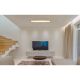 Plafoniere - Plafoniera LED CCT cu aspect lemn design dreptunghiular DORO