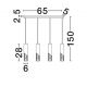 Pendule, Lustre suspendate - Lustra cu 4 pendule MODESTO