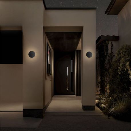 Aplice - Aplica ambientala exterior IP65 LED 3000K GONG negru
