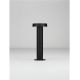 Stalpi - Stalp exterior IP65 LED 3000K GONG negru H-30cm