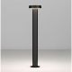 Stalpi - Stalp exterior IP65 LED 2700K GONG negru H-60cm