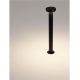 Stalpi - Stalp exterior IP65 LED 2700K GONG negru H-60cm