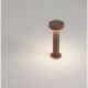 Stalpi - Stalp exterior IP65 LED 2700K GONG corten H-30cm