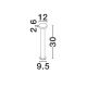 Stalpi - Stalp exterior IP65 LED 2700K GONG corten H-30cm