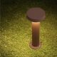 Stalpi - Stalp exterior IP65 LED 3000K GONG corten H-30cm
