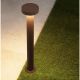Stalpi - Stalp exterior IP65 LED 2700K GONG corten H-60cm