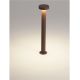 Stalpi - Stalp exterior IP65 LED 2700K GONG corten H-60cm