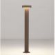 Stalpi - Stalp exterior IP65 LED 3000K GONG corten H-60cm