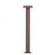 Stalpi - Stalp exterior IP65 LED 3000K GONG corten H-60cm