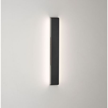 Aplice - Aplica exterior neagra liniara 60cm IP65 LED 3000K RANGE