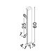 Aplice - Aplica exterior corten liniara 60cm IP65 LED 2700K RANGE